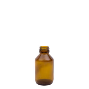 Medicijnfles bruin 100ml ongedopt