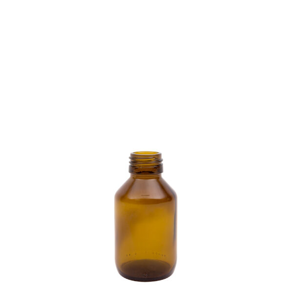 Medicijnfles bruin 100ml ongedopt