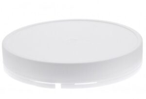 Schroef/garantiedeksel 111x20mm  HDPE wit