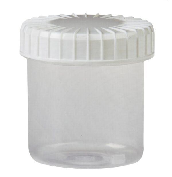 Tabletflacon OPTIPOT transparant PP 75ml inclusief PP schroefdeksel
