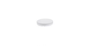 Schroef/garantiedeksel 26x20mm  HDPE wit