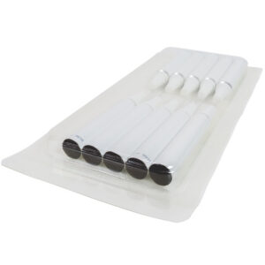 Zalftube aluminium 5g met PE canule en garantiedop, gamma doorstraald, niet na steriliseerbaar.