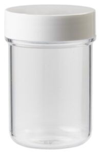 Tabletflacon PLASTOBEL transparant GEDOPT 35ml PS