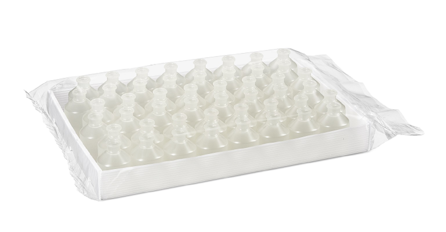 Injectieflacon PP Transparant 50ml op tray