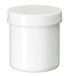 Zalfpot PLASTOBEL wit GEDOPT 125ml PP in gesealde tray